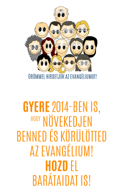 Szent András Evangelizációs Iskola 2014-es főbb kurzusai